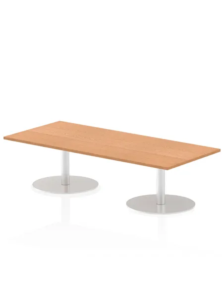 Dynamic Italia 1800 x 800mm Poseur Rectangular Table Oak Top 475mm High Leg ITL0302