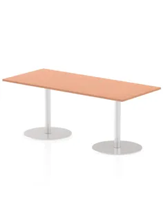 Dynamic Italia 1800 x 800mm Poseur Rectangular Table Beech Top 720mm High Leg ITL0304