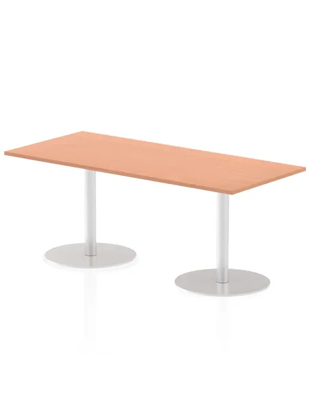 Dynamic Italia 1800 x 800mm Poseur Rectangular Table Beech Top 720mm High Leg ITL0304