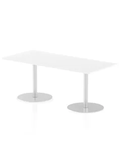 Dynamic Italia 1800 x 800mm Poseur Rectangular Table White Top 720mm High Leg ITL0306
