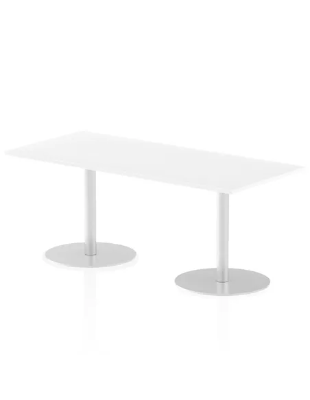 Dynamic Italia 1800 x 800mm Poseur Rectangular Table White Top 720mm High Leg ITL0306