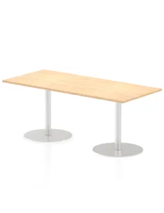 Dynamic Italia 1800 x 800mm Poseur Rectangular Table Maple Top 720mm High Leg ITL0307