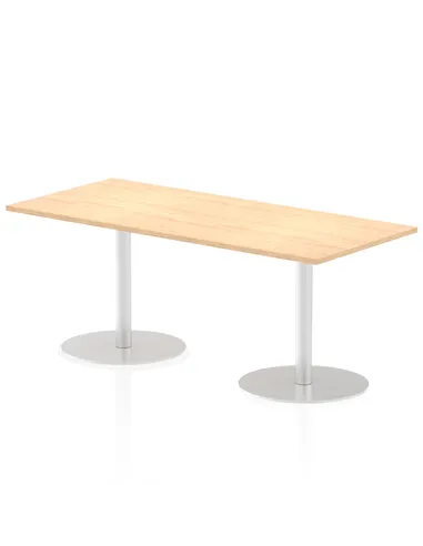 Dynamic Italia 1800 x 800mm Poseur Rectangular Table Maple Top 720mm High Leg ITL0307