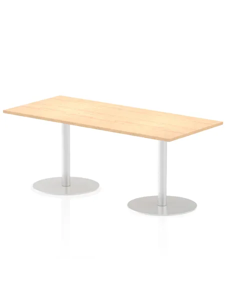Dynamic Italia 1800 x 800mm Poseur Rectangular Table Maple Top 720mm High Leg ITL0307