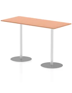 Dynamic Italia 1800 x 800mm Poseur Rectangular Table Beech Top 1145mm High Leg ITL0310