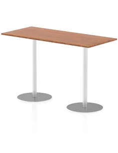 Dynamic Italia 1800 x 800mm Poseur Rectangular Table Walnut Top 1145mm High Leg ITL0311