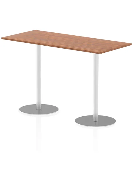 Dynamic Italia 1800 x 800mm Poseur Rectangular Table Walnut Top 1145mm High Leg ITL0311