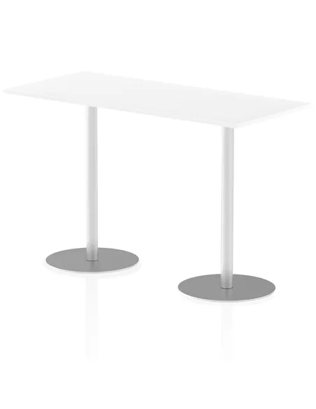 Dynamic Italia 1800 x 800mm Poseur Rectangular Table White Top 1145mm High Leg ITL0312