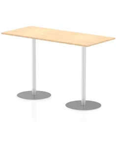 Dynamic Italia 1800 x 800mm Poseur Rectangular Table Maple Top 1145mm High Leg ITL0313