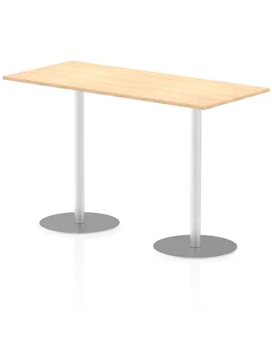 Dynamic Italia 1800 x 800mm Poseur Rectangular Table Maple Top 1145mm High Leg ITL0313