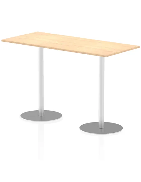Dynamic Italia 1800 x 800mm Poseur Rectangular Table Maple Top 1145mm High Leg ITL0313