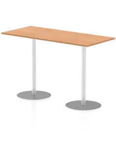 Dynamic Italia 1800 x 800mm Poseur Rectangular Table Oak Top 1145mm High Leg ITL0314