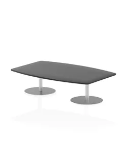 Dynamic Italia 1800mm Poseur High Gloss Table Black Top 475mm High Leg ITL0316