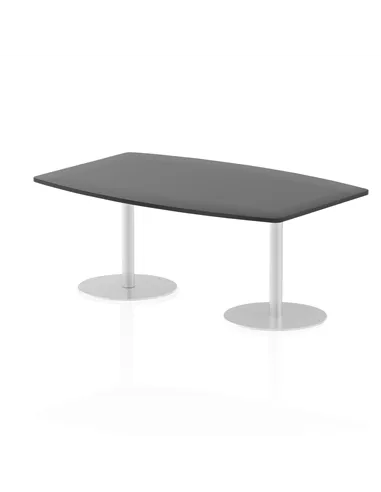 Dynamic Italia 1800mm Poseur High Gloss Table Black Top 725mm High Leg ITL0318