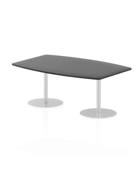 Dynamic Italia 1800mm Poseur High Gloss Table Black Top 725mm High Leg ITL0318