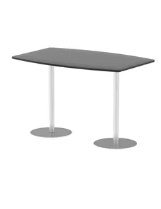 Dynamic Italia 1800mm Poseur High Gloss Table Black Top 1145mm High Leg ITL0320