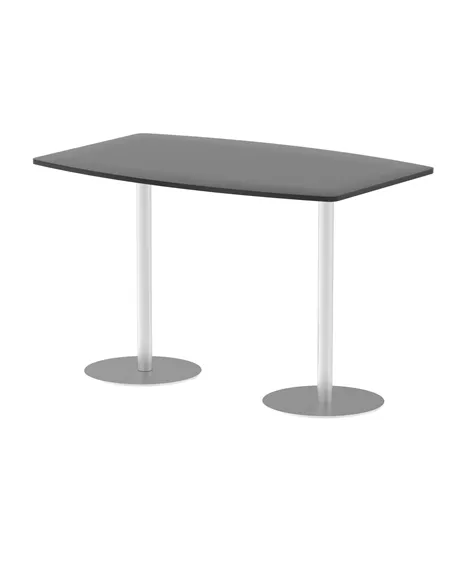 Dynamic Italia 1800mm Poseur High Gloss Table Black Top 1145mm High Leg ITL0320