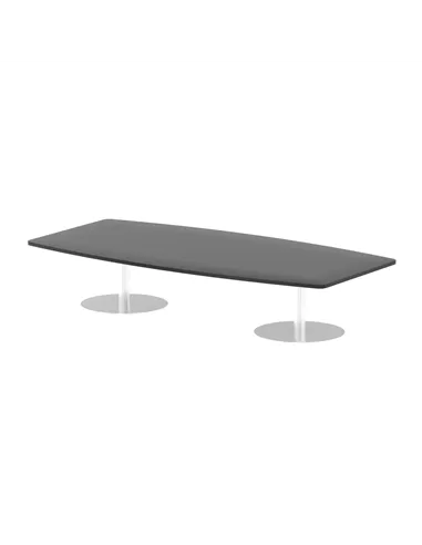 Dynamic Italia 2400mm Poseur High Gloss Table Black Top 475mm High Leg ITL0322