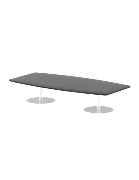 Dynamic Italia 2400mm Poseur High Gloss Table Black Top 475mm High Leg ITL0322