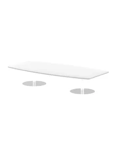 Dynamic Italia 2400mm Poseur High Gloss Table White Top 475mm High Leg ITL0323