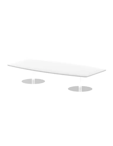 Dynamic Italia 2400mm Poseur High Gloss Table White Top 475mm High Leg ITL0323