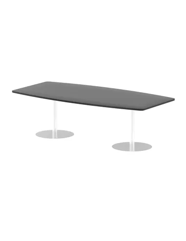 Dynamic Italia 2400mm Poseur High Gloss Table Black Top 725mm High Leg ITL0324
