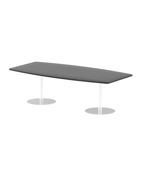 Dynamic Italia 2400mm Poseur High Gloss Table Black Top 725mm High Leg ITL0324