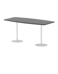 Dynamic Italia 2400mm Poseur High Gloss Table Black Top 1145mm High Leg ITL0326