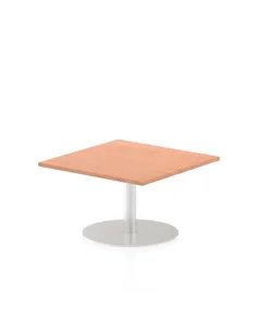 Dynamic Italia 800mm Poseur Square Table Beech Top 475mm High Leg ITL0328