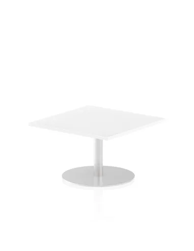 Dynamic Italia 800mm Poseur Square Table White Top 475mm High Leg ITL0330