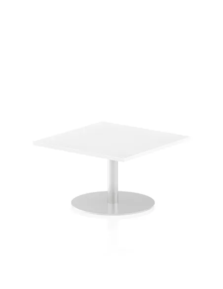 Dynamic Italia 800mm Poseur Square Table White Top 475mm High Leg ITL0330