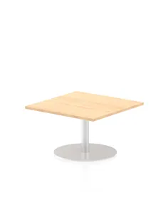Dynamic Italia 800mm Poseur Square Table Maple Top 475mm High Leg ITL0331