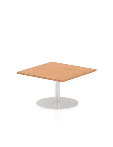 Dynamic Italia 800mm Poseur Square Table Oak Top 475mm High Leg ITL0332
