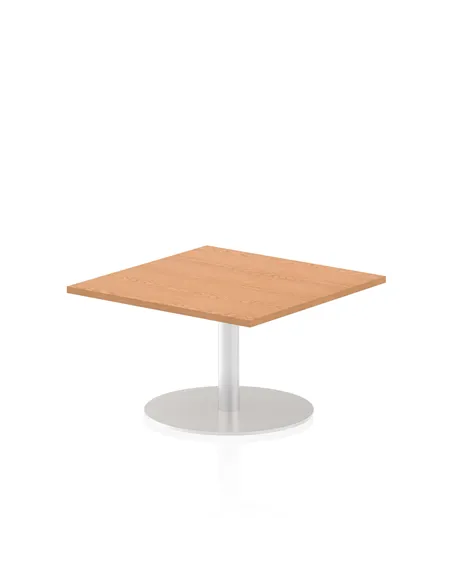 Dynamic Italia 800mm Poseur Square Table Oak Top 475mm High Leg ITL0332