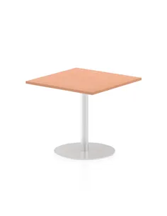Dynamic Italia 800mm Poseur Square Table Beech Top 720mm High Leg ITL0334