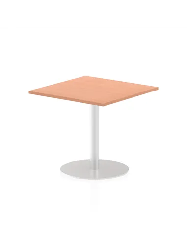 Dynamic Italia 800mm Poseur Square Table Beech Top 720mm High Leg ITL0334