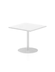 Dynamic Italia 800mm Poseur Square Table White Top 720mm High Leg ITL0336