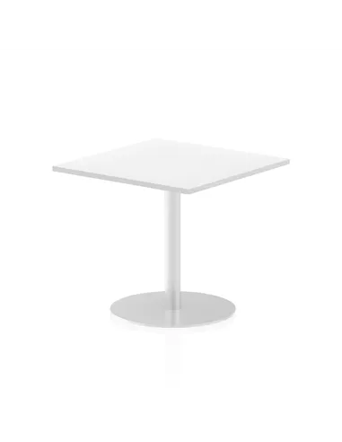 Dynamic Italia 800mm Poseur Square Table White Top 720mm High Leg ITL0336