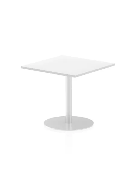 Dynamic Italia 800mm Poseur Square Table White Top 720mm High Leg ITL0336