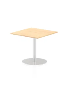 Dynamic Italia 800mm Poseur Square Table Maple Top 720mm High Leg ITL0337