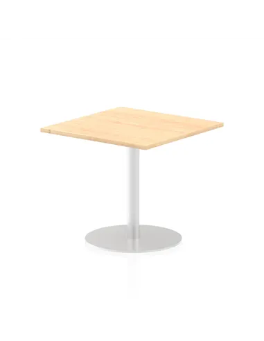 Dynamic Italia 800mm Poseur Square Table Maple Top 720mm High Leg ITL0337