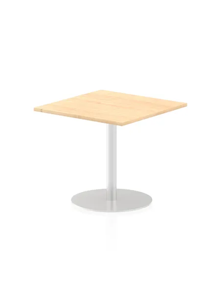 Dynamic Italia 800mm Poseur Square Table Maple Top 720mm High Leg ITL0337