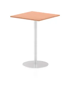 Dynamic Italia 800mm Poseur Square Table Beech Top 1145mm High Leg ITL0340
