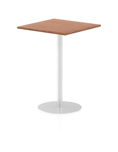 Dynamic Italia 800mm Poseur Square Table Walnut Top 1145mm High Leg ITL0341