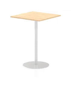 Dynamic Italia 800mm Poseur Square Table Maple Top 1145mm High Leg ITL0343