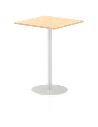 Dynamic Italia 800mm Poseur Square Table Maple Top 1145mm High Leg ITL0343