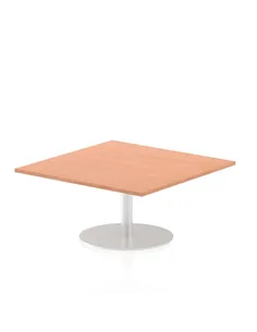 Dynamic Italia 1000mm Poseur Square Table Beech Top 475mm High Leg ITL0346