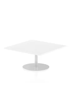 Dynamic Italia 1000mm Poseur Square Table White Top 475mm High Leg ITL0348