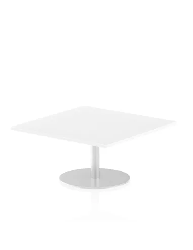 Dynamic Italia 1000mm Poseur Square Table White Top 475mm High Leg ITL0348