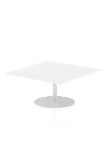 Dynamic Italia 1000mm Poseur Square Table White Top 475mm High Leg ITL0348